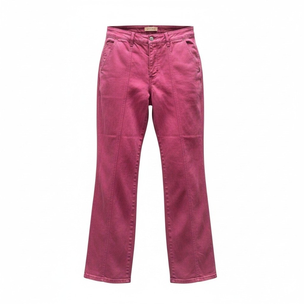 Judy Blue Jeans Burgundy‎ Garment Dyed Flare Bootcut Size 14W